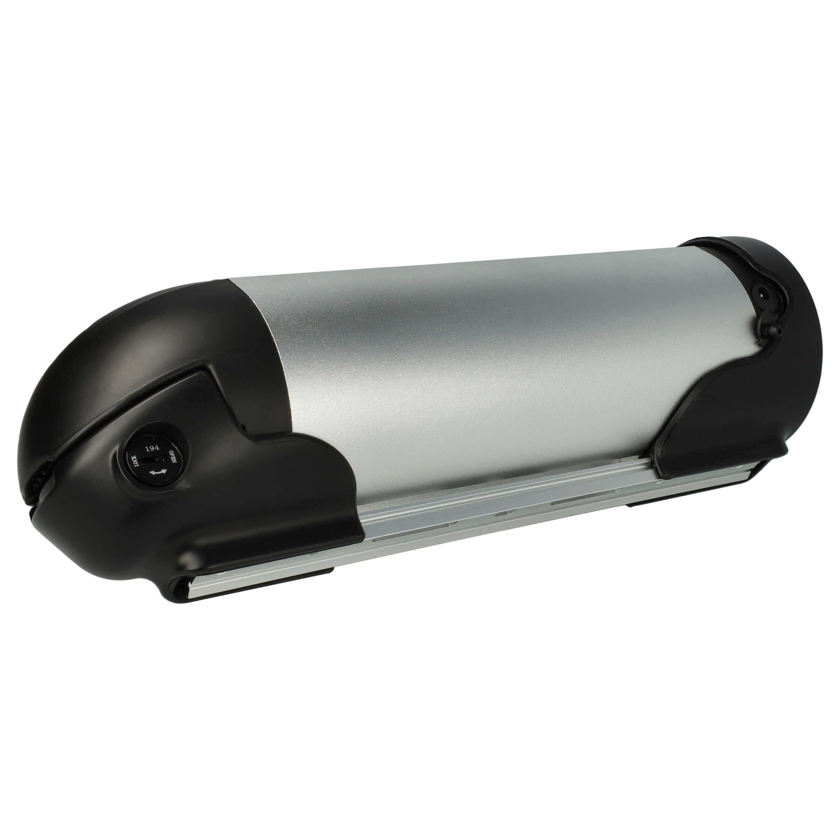 Batería para e-bike con motores 200- 350 W - 10 Ah 36 V Li-Ion incl. cargador, plata